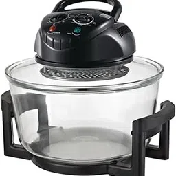 Inllex Air Fryer Oven – Extra Large Halogen Oven Cooker with 50+ Air Fryer Recipe Book for Quick + Easy Meals for Entire Family, AirFryer Oven Makes Healthier Crispy Foods – Black-picture-10