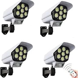 BOVTY Solar Light Outdoor 77 Led Motion Sensor Security Camera Shaped Wall Solar Lamp,Waterproof, Rotatable for Home, Outdoor, Garden, Balcony, and Patio with Remote Control. (Pack of 4)-picture-33