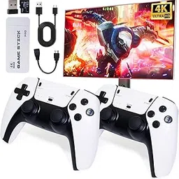 Viart Creation Plug & Play Ultra Hd Game Stick for TV with 20,000+ Built-in Games Wireless Video Game Console with 2 Controllers 64Gb Card, 23 Emul. Retro Gaming for Kids 7-14-picture-11
