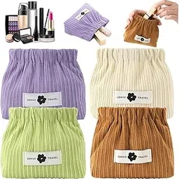 REDUCK Elastic Corduroy Storage Bag – Mini Jewelry Organizer, Small Makeup Pouch, Travel Cosmetic Bag, Tiny Pouch Wallet, Hair Accessories & Lipstick Storage Pouch for Women & Girls (1)-image-18