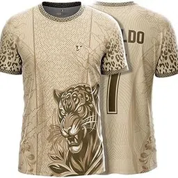 Desert Leopard Sports Jersey – Custom Name & Number | Kids, Men, Women Sizes 2Y to 4XL | Football, Cricket, E-Sports Jersey | Breathable Fabric | Premium Sublimation Print Beige-image-30