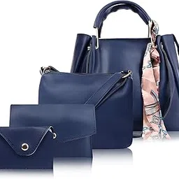 aliza women handbag combo (MATERIAL PU) (Blue)-picture-42