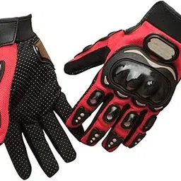 HHADEK Full Finger Motorcycle Riding Unisex Outdoor Cycling Road Mountain Bike Bicycle Gloves/rotective Gear for Safety Motorbike Racing Specially for Sports Bikers (L, Red)-picture-23