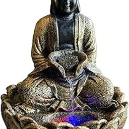 G - Creations : Buddha Home Decor| 1.2 Feet Buddha Waterfall |Led Lighting with Motor|Outdoor/Indoor/Garden Water Fountain|Buddha Fountain for Home Decor| Decorative Water Fountain.-picture-17