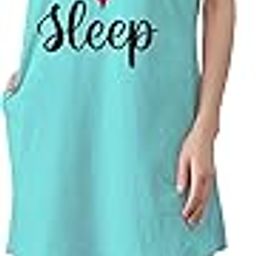 fflirtygo Women’s Cotton Short Nighty | Printed Knee Length Night Gown | Short Sleeve Nighty | Long T-Shirt | Regular Fit Nightdress | Relaxed Fit Cotton Nightwear-picture-2