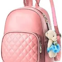 raez Stylish Backpack for Girls | Women's Fashion Backpack Trendy Leather Backpack Purse for Women and Ladies Shoulder Bags with keychain. image 1