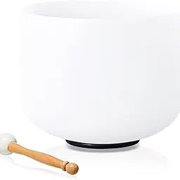 Lycrystal Singing Bowl 8 Inch E Note Solar Plexus Chakra Frosted Quartz Crystal Sound Bowl Mallet and O-ring For Sound Healing Meditation-picture-27