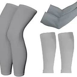 tinth Unisex UV Sun Protection Leg and Arm and calf Combo sleeve For UV, Dust, Summer, UV Sun Protection Arm Sleeves for Biking,Cricket,Cycling, Golf, Outdoor Sports-picture-45