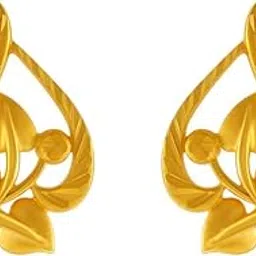 p.c. chandra jewellers 22KT Yellow Gold Stud Earrings for Women-picture-15