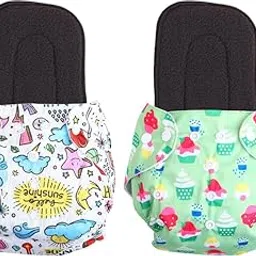 Kogar Print Reusable Cloth Diapers + Insert Pad Washable 100% Absorption 0-3 Yr)-picture-22