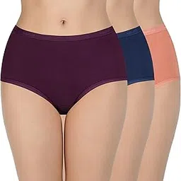 amante Solid Cotton Full Brief Panty Pack(Pack of 3)-picture-22
