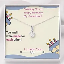 FABUNORA Birthday Surprise Gift For Wife - 925 Sterling Silver Pendant | With Certificate of Authenticity and 925 Stamp-picture-48