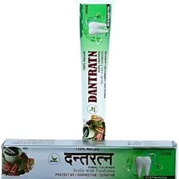 NIRAMYA Dantratn Natural Herbal Toothpaste, 100% Natural, 100g each (Pack of 3)-picture-49
