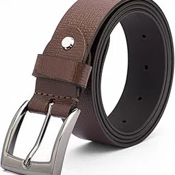 an original leather company Leather Company Italian 35MM Genuine Leather Belt for Men | Brown Skin Print Design | Formal & Casual Wear | Durable Metal Buckle | Made in India-picture-13