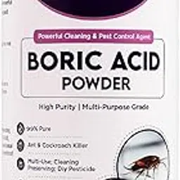 Kleancaro - Pure Boric Acid Powder for Cockroaches (500g) Multipurpose Uses for Ants, Termites, Carrom Board Powder, and Rice Preservation | Natural Pest Control Multi‑Purpose Cleaning Powder-image-15