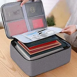 PARIDHUR Enterprise Professional Certificates Storage Bag/Folders for Portfolio, Executive File Store Legal Documents Holder Multipurpose PP Office Home, Grey Bag-image-78