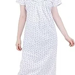 ldhsati Women's Pure Cotton, Nursing, Feeding, Maternity Nighty - Zip Opening - Before and After Baby Multipurpose Night Dress, Night Gown for Ladies-picture-39