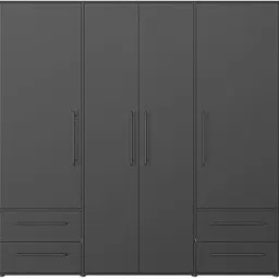 Grand furnish Modern Engineered Wood 4 Wardrobe Floor Standing with Class Look-picture-21