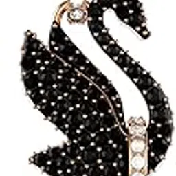 swarovski Iconic Swan Pendant, Swan, Black, Rose Gold-Tone Plated-picture-19