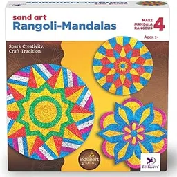 TOYKRAFTT Rangoli Art Kids Mandalas, Sand Art Kit Mandala, Sand Art Activity Kit for Kids, Art and Craft, Diwali Gift for 5+ Year olds Boys Girls-picture-26