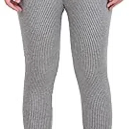Women Thermal Pants Light Grey – Soft Cotton Blend Winter Leggings for Women – Warm Innerwear for Cold Weather – Stretchable and Comfortable Fit-image-76