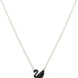 padmavathi enterprises Duck Pendant Necklace, Rose Gold and Black, Stainless Steel Chain, for Women-picture-29