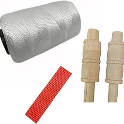 REINDEER Cricket Bat Repair Kit – White Nylon Thread, 1 Toe Guard & 1 Pair Bails (2pcs) – Complete Bat Maintenance Set-picture-60