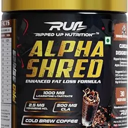 Ripped Up Nutrition Alpha Shred - Pro Series,Fat Burning Powder,Premium Ultra Strenth Lipolytic Fat Burning (Cold Brew Coffee,150 Gm),1 Count,30 Servings-picture-27