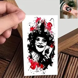 VANVATI Joker Card With Smile Temporary Tattoo Sticker For Male And Female Tattoo Sticker-picture-12