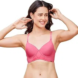 enamor Perfect Lift Women's Everyday Fashion Lace T-Shirt Bra - Premium Crush Proof Cups and Detachable Straps, Padded, Wired, High-Coverage - F138-picture-38