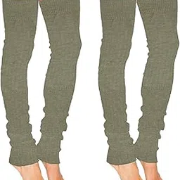 glan Woolen Long Leg Warmer Combo Knee Cap Cover High Socks For Men And Women (Set Of 2 Pair,25 Inch,Grey)-picture-27