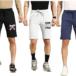 enziko Mens Printed Cotton Shorts (Pack of 3)-picture-38