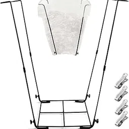 mumisuto Garden Trash Bag Holder, Outdoor Leaf Bag Support Stand, Multi-Use Metal Garbage Bag Holder Frame Holds 30-45 Gallons Bag for Yard Camping Garden Lawn Party Supplies-picture-45