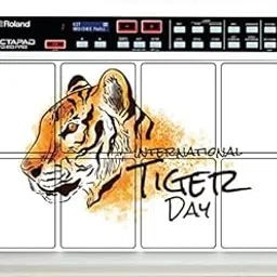 Rhythm Pro Self Adhesive Octapad Skin Compatible For Roland SPD-20/11/20X/20PRO/30. (Roland SPD-20Pro, Tiger Day)-picture-24
