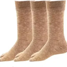 Kashmira Women Warm Calf Length Thumb Woolen Multicolored Socks, Combo Pack of 3-picture-25