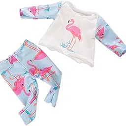 Fashion My Day 2xDoll Pajamas Top Pants Clothes for American 18inch Dress up Ostrich | Modern | Clothes & Accessories | Dolls-image-74