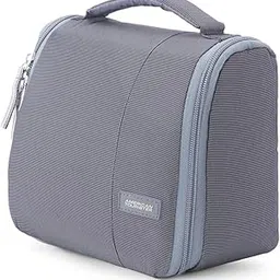 american tourister Hanging Toiletry Kit – A Sleek, Durable, and Compact Grey Accessory, Perfect for organizing and Carrying toiletries and Essentials During Travel, Daily use, and Outdoor Adventures.-picture-18