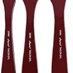 Arora Long Handle Synthetic Hair Flat Paintbrush Set of 3 pc for Watercolor and Acrylic Painting 1,1.5 and 2 inch-picture-12