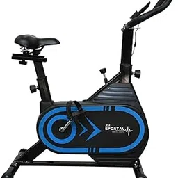Sportal STM PRO Spin Bike | Indoor Exercise Fitness Cycle Bike | Cardio Equipment Machine | Home Gym Workout | Max User Weight 110 Kg (Black)-picture-34