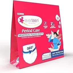 everteen Disposable Period Panties for Women & Girls - L-XL Size, 1 panty Cotton Soft Sanitary Pads Period Panty for Heavy Flow, Maternity Pads, Postpartum & Overnight 360 Degree Leakage Protection-picture-40