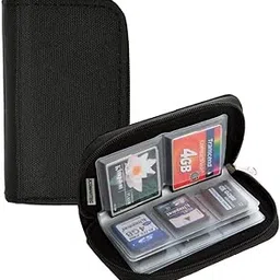 Memory Card Carrying Case - Suitable for SDHC and SD Cards, Mixtecc 8 Pages and 22 Slots Memory Card Holder Bag Wallet Bag for Media Storage Organization (Black)-picture-15