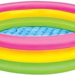 MYADDICTION Inflatable Pool for Kids Round Kiddie Pool for Bathrooms Outdoors Summer Fun-picture-11