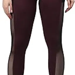 blinkin Women's Stretch Fit Mid Rise Stretchable Yoga Pants & Tights Workout with Mesh Insert & Side Pockets (7800)-picture-32