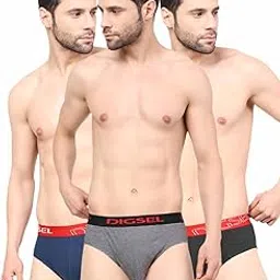 digsel mens wear Men 100% Combed Cotton Outer Elastic Self Design Briefs_ N Redz-picture-23