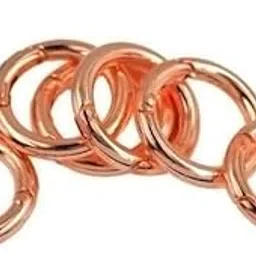 FABLOFT® 2x6x Rose Gold Alloy Round Spring Snap Hooks Clip Handbag Purse Shoulder Strap-picture-22