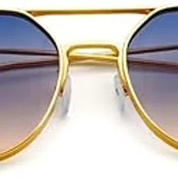 que Gold Metal By Shikar Dhawan - UV400 Protection | Medium - Gold Blue | Men-picture-13