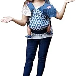 A anmol Baby Ergonomic Adjustable Baby Carrier Flexy-100% Handwoven Cotton Newborn To Toddler Stages-1 Day To 3 Years, 3-20Kg,Navy Blue-image-53
