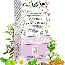 Cultivator's Organic Herbal Hair Mask Powder, Organic Natural Mask for Women and Men For Caring of Hair From Roots to Tip, Chemical Free Contains Amla, Shikhakai, Brahmi & Bhringraj - Caring - 100 gm-image-25