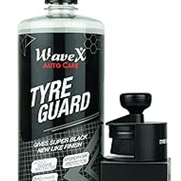 Tyre Polish for Car & Bike 1 L with Tyre Dresser Brush | Long Lasting Super Black Shine | Non-Greasy, Super Hydrophobic Formula | Gives Lustrous Dark Finish-image-21