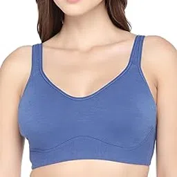 inner sense Organic Cotton Bamboo Bra for Woman I Full Coverage Bra for Heavy Bust I Non Padded Minimizer Innerwear for Women I Bra with Wirefree Design and Broad Strap-picture-30
